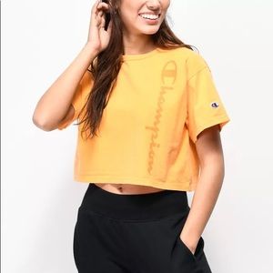 NWT Champion Orange Cropped Tee